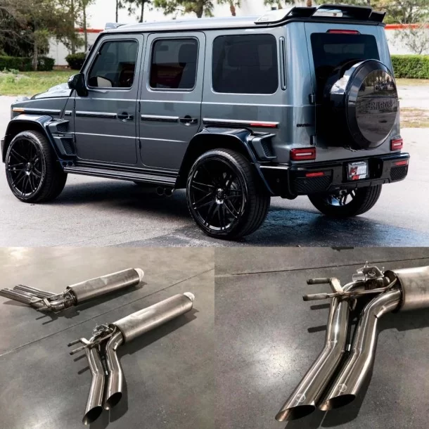  - Mercedes-Benz - 用于梅赛德斯-奔驰 G63 AMG G500 BRABUS W463A W464 2018-2022 的 Brabus 排气系统 - 1 - Brabus 排气系统专为 W463A 和 W464 车型量身定制，提升您的