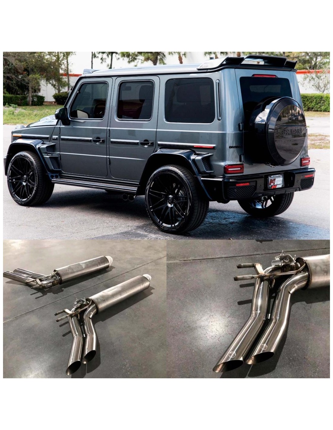 - Mercedes Benz - Système d'échappement Brabus pour Mercedes-Benz G63 AMG G500 BRABUS W463A W464 2018-2022 - 1 - Améliorez les   - Mercedes Benz - Système d'échappement Brabus pour Mercedes-Benz G63 AMG G500 BRABUS W463A W464 2018-2022 - 1 - Améliorez les