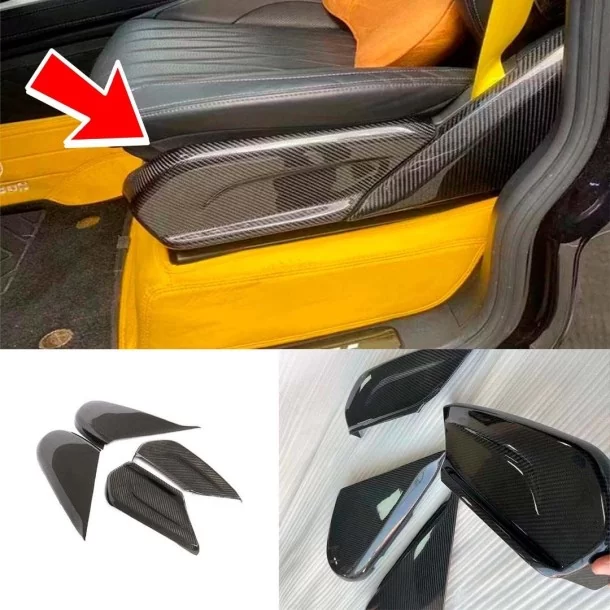  - Mercedes-Benz - 用于梅赛德斯-奔驰 G63 AMG G500 BRABUS W463A W464 2018-2022 前排座椅的碳纤维内饰侧盖 - 1 - 在 Tuneverse 购买奔驰 AMG BRABUS W463A 座椅碳纤维