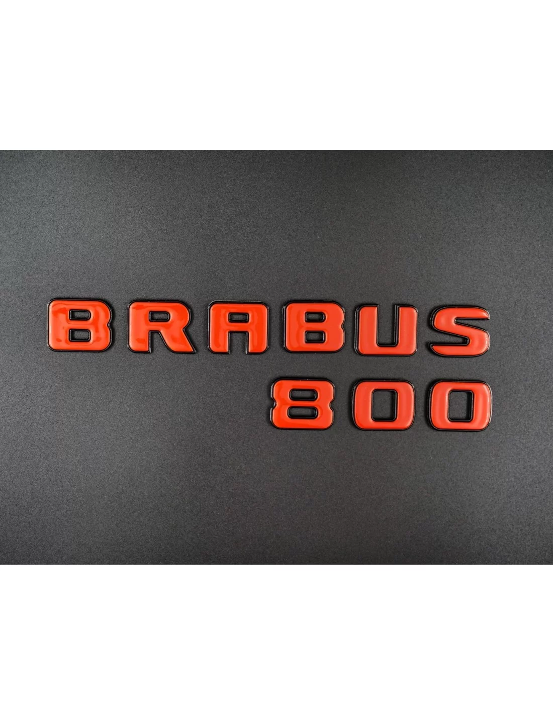  - logo & Emblems - Brabus 800 emblème logo ORANGE métallisé pour Mercedes-Benz W463A W464 Classe G - 3 - Améliorez votre Merced