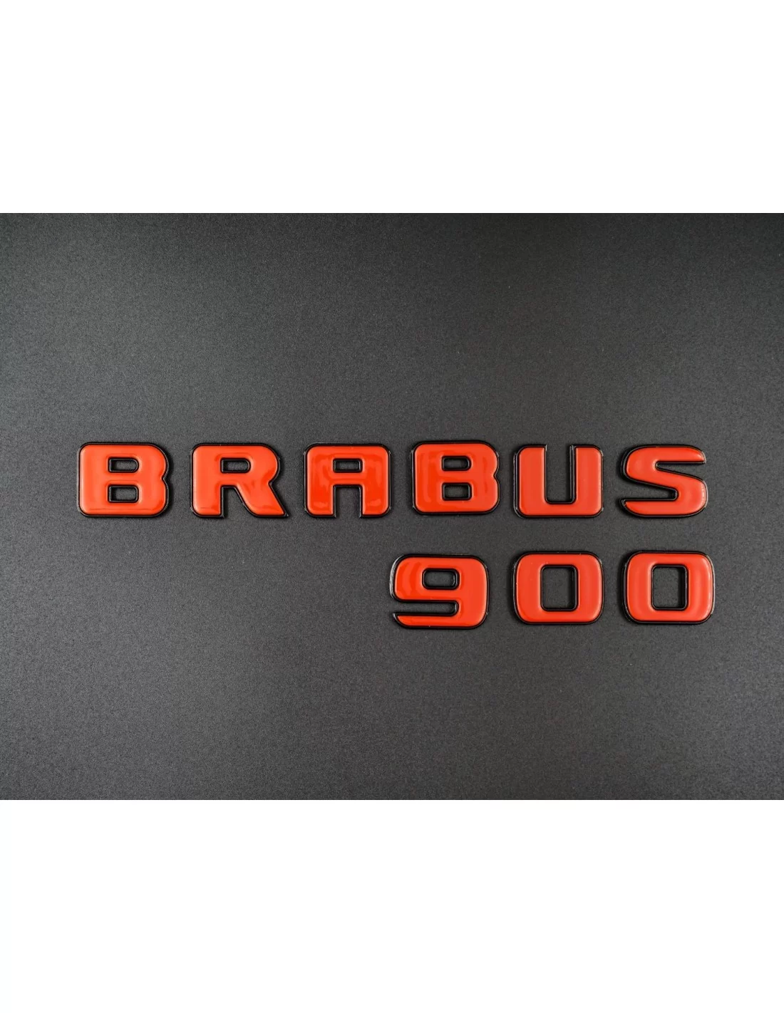  - Logos & Emblems - 用于梅赛德斯-奔驰 W463A W464 G 级轿车的 Brabus 900 徽标，橘红色金属漆 - 2 - Brabus 900 橙色金属徽标为您的梅赛德斯-奔驰 W463A 增色不少。豪华与性能的完美融合！❗️