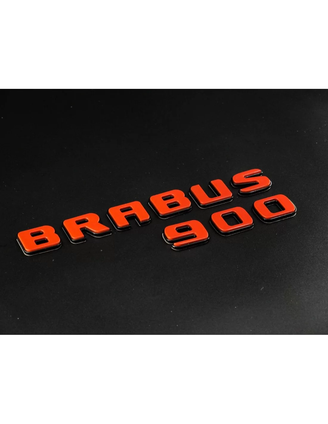  - Logos & Emblems - Brabus 900 emblema logotipo LARANJA metálico para Mercedes-Benz W463A W464 Classe G - 4 - Melhore o seu Mer