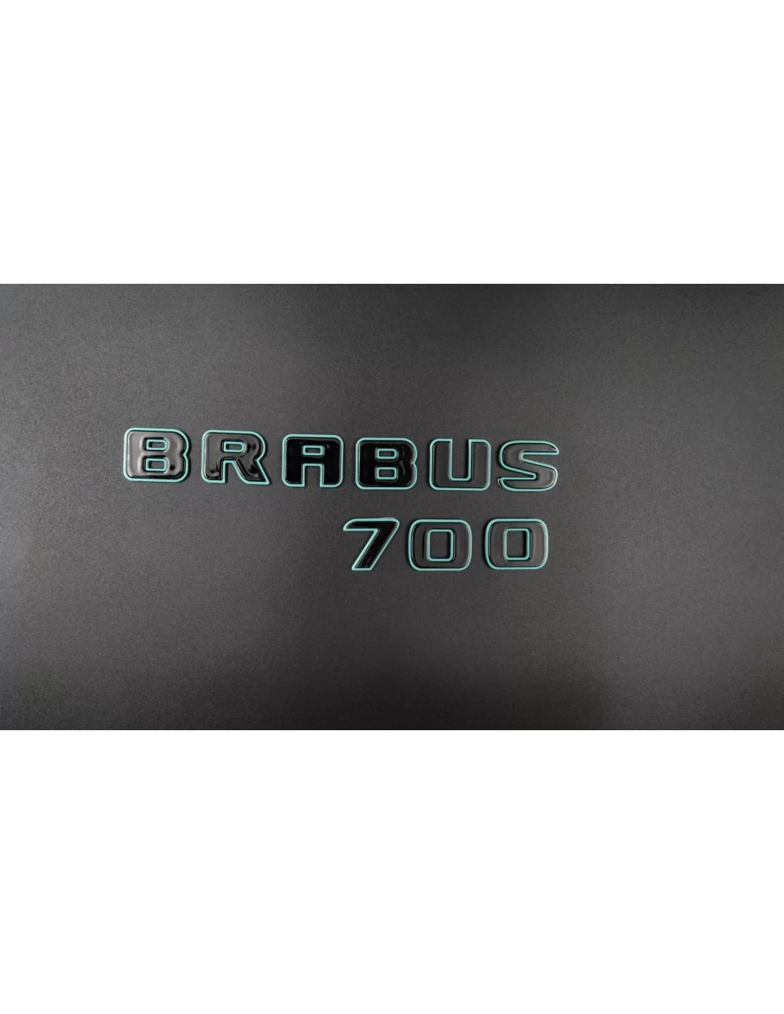 Conjunto de emblemas metálicos Brabus 700 Tiffany com emblemas pretos para Mercedes-Benz Classe G w463a w464 Mercedes-Benz, Embl