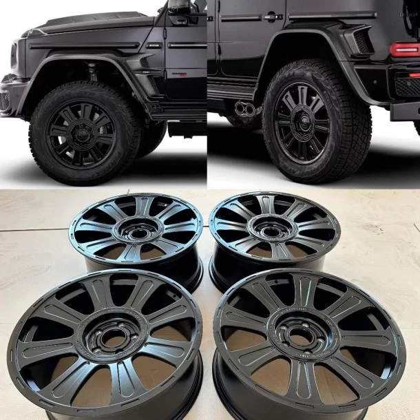 Conjunto de jantes BRABUS de 22 polegadas Monoblock HD para Mercedes-Benz W463A 4x4 G-Wagon Mercedes-Benz, Mercedes-Benz G-Class