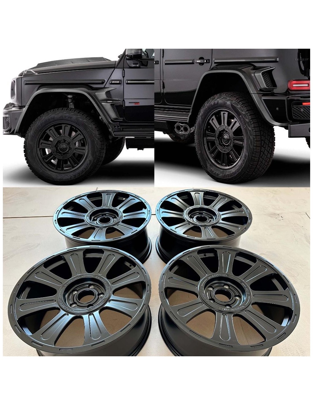 BRABUS Jeu de jantes 22 pouces Monoblock HD pour Mercedes-Benz W463A 4x4 G-Wagon Mercedes Benz, G Class W463A 4x4, Suspension et