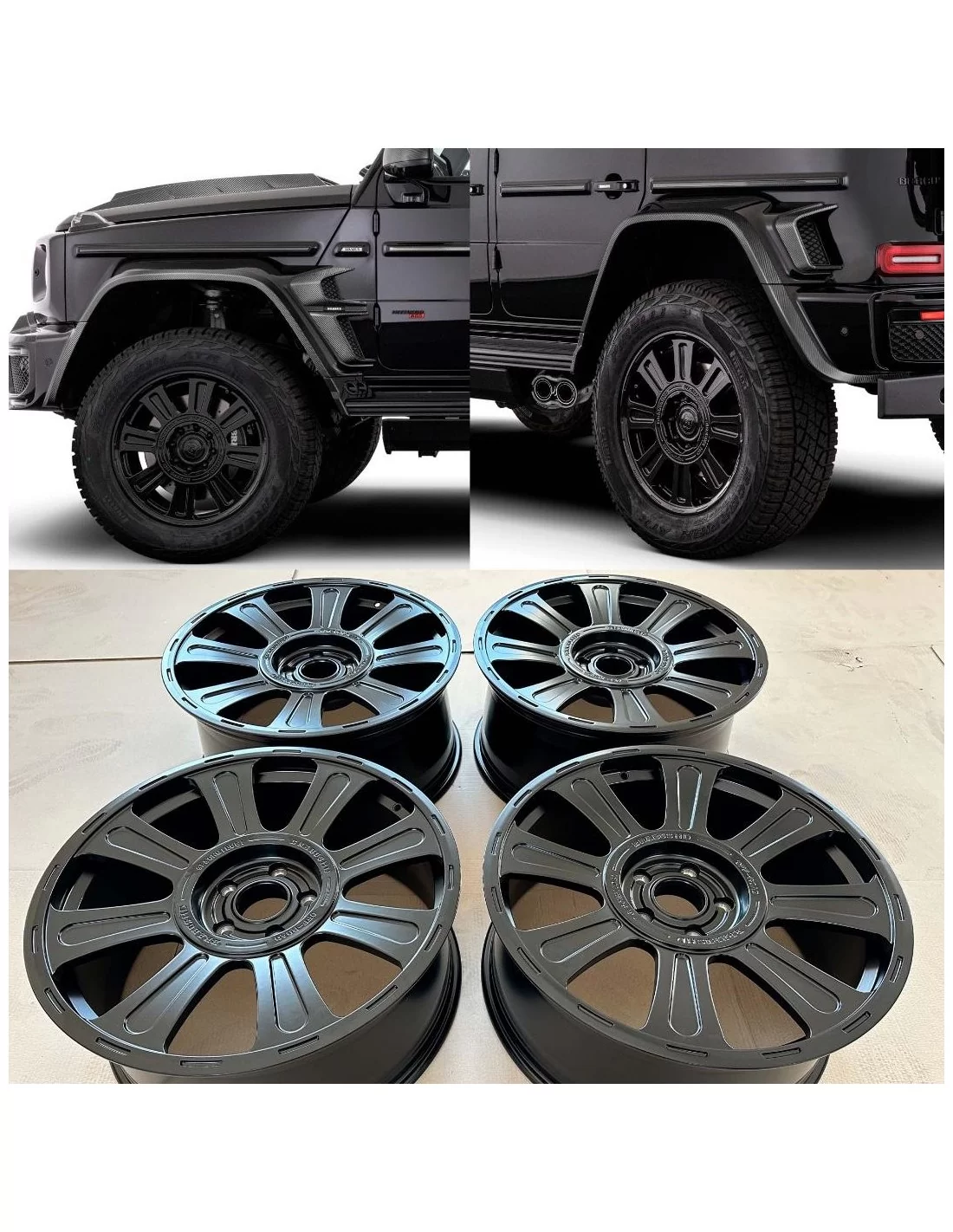 BRABUS Jeu de jantes 22 pouces Monoblock HD pour Mercedes-Benz W463A 4x4 G-Wagon Mercedes Benz, G Class W463A 4x4, Suspension et