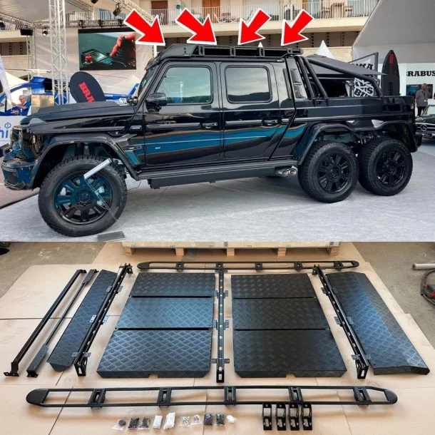 メルセデス・ベンツ W463A 6x6 Gワゴン用 メタリックルーフラック Mercedes-Benz G-Class 2018+ (W463A) XLP 900 6x6, エクステリア&チューニング Mercedes-Benz G-Class 2018+ メルセデス・ベンツ W463A 6x6 Gワゴン用 メタリックルーフラック Mercedes-Benz G-Class 2018+ (W463A) XLP 900 6x6, エクステリア&チューニング Mercedes-Benz G-Class 2018+