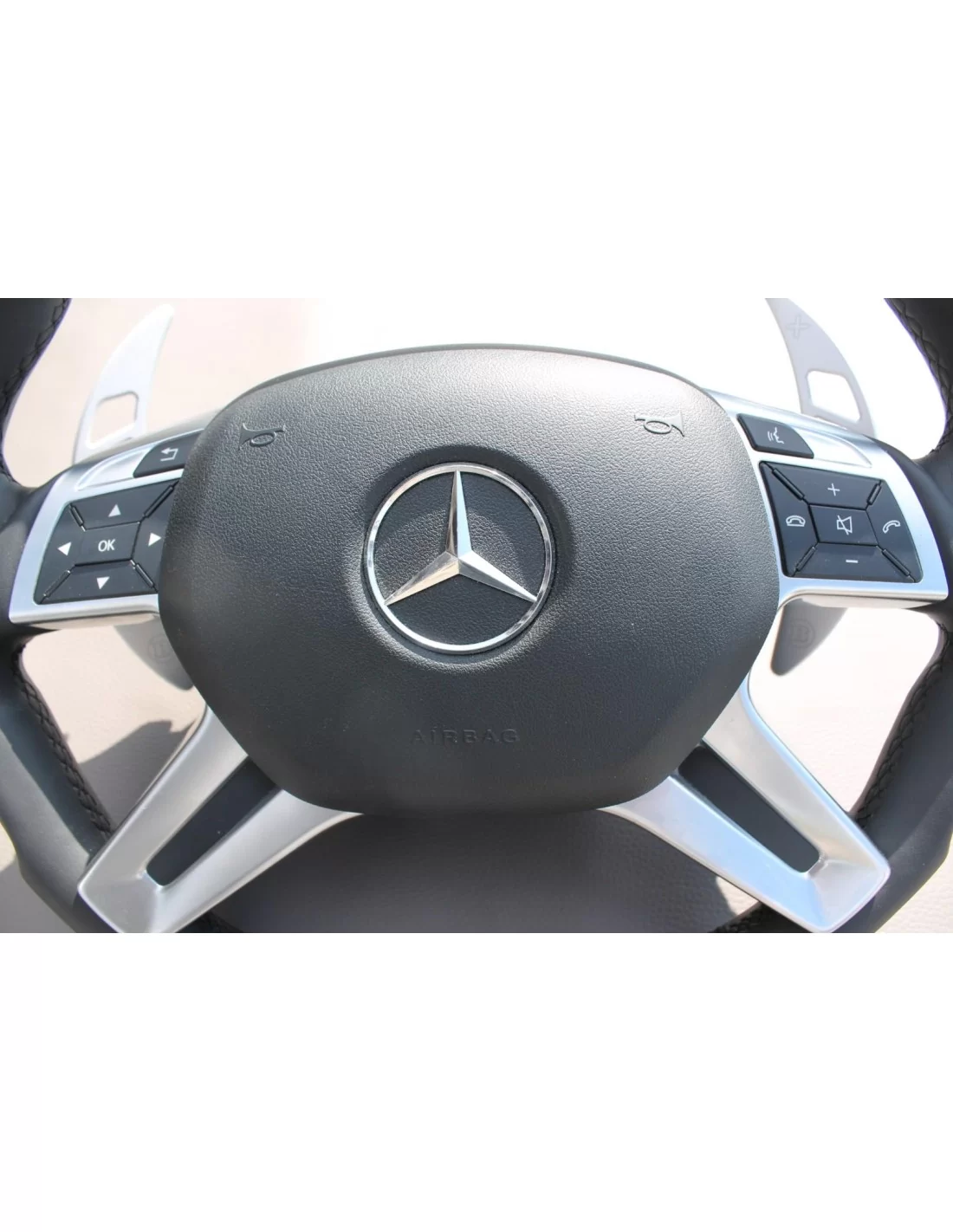  - Steering Wheels - Mercedes-Benz Classe E Classe G Classe GL Classe ML Classe W166 X166 W463 Volante em couro Alcantara - 3 - 