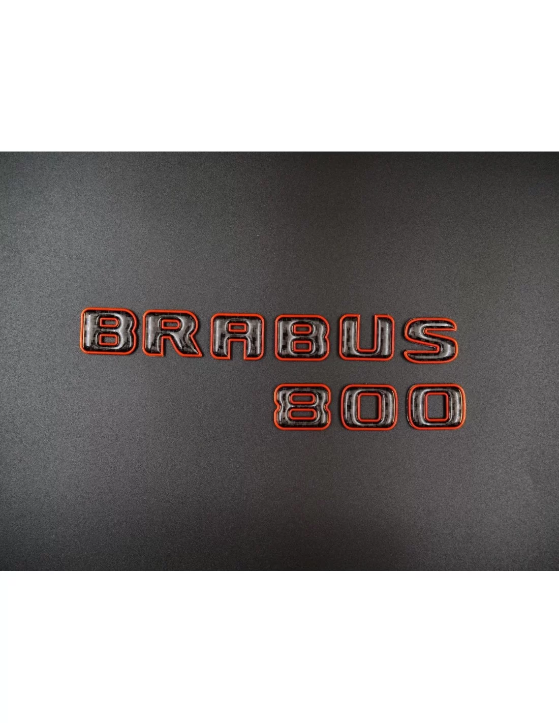 Brabus 800 orange avec emblème en carbone pour Mercedes-Benz W463A Mercedes Benz, Emblems, G Class W463A, Logos et emblèmes, G-C