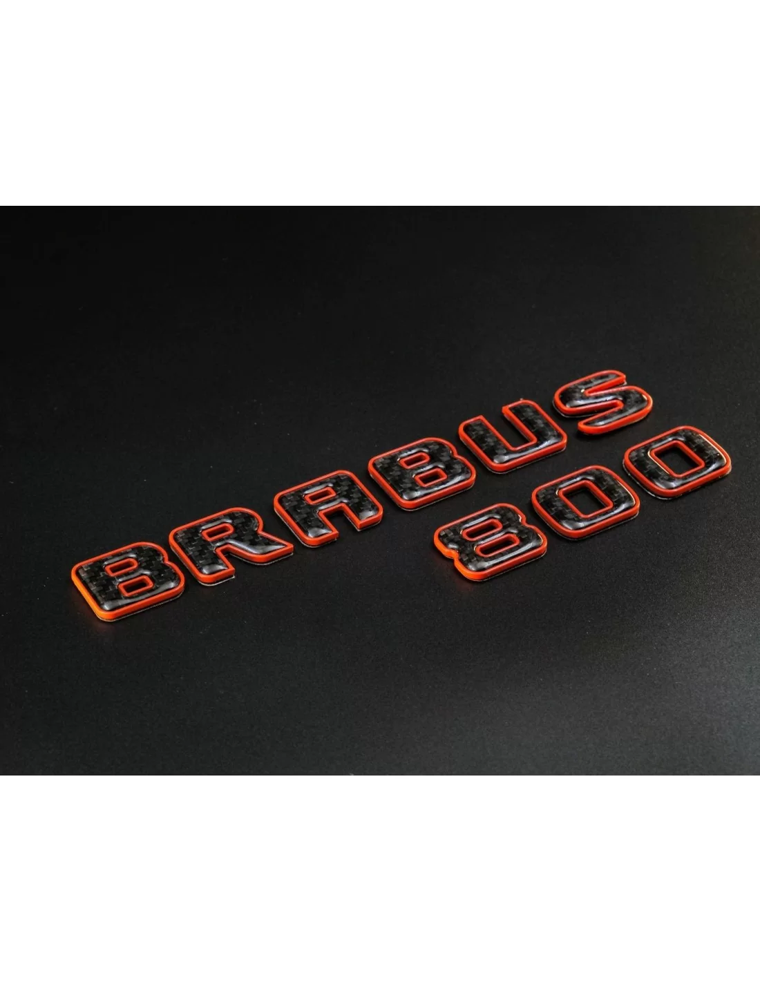Brabus 800 orange avec emblème en carbone pour Mercedes-Benz W463A Mercedes Benz, Emblems, G Class W463A, Logos et emblèmes, G-C