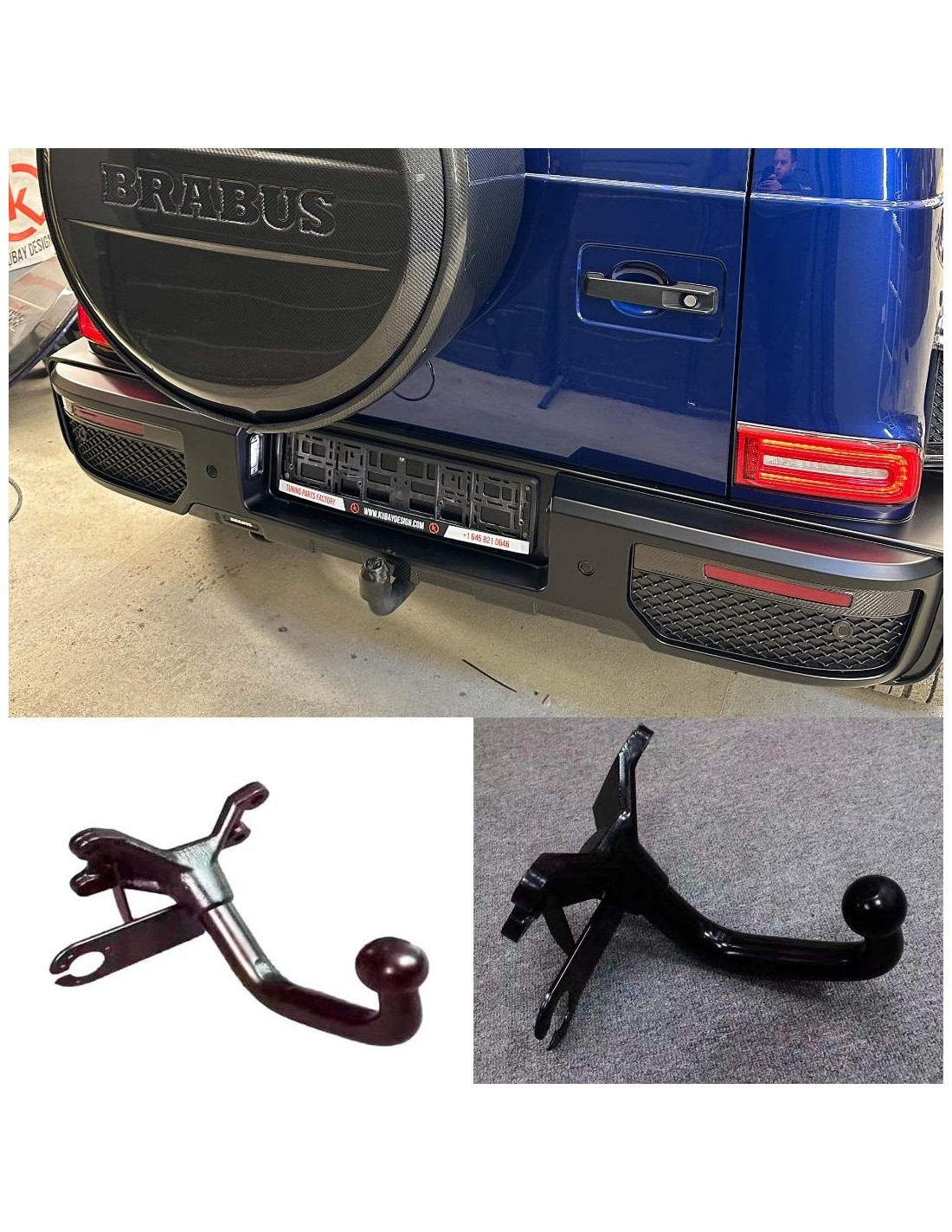 Aanhangwagenhaak voor Mercedes W463A G-Klasse Mercedes-Benz, Mercedes-Benz G-Class 2018+ (W463A), Decoratieve en functionele acc