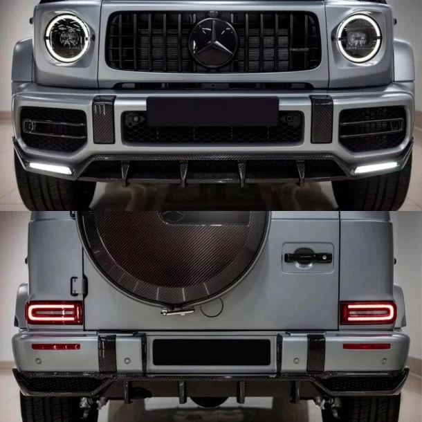 用于 W463a 梅赛德斯-奔驰 AMG 保险杠的碳纤维扩散器 Mercedes-Benz, Mercedes-Benz G-Class 2018+ (W463A), Tuning & Exterior, G-Class Mercedes-Benz