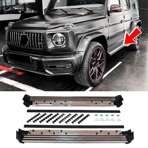 Сhrome W463A Side Step Trittbretter für Mercedes-Benz G-Klasse Mercedes Benz, G Class W463A, Body Parts, Dekorative und funktion