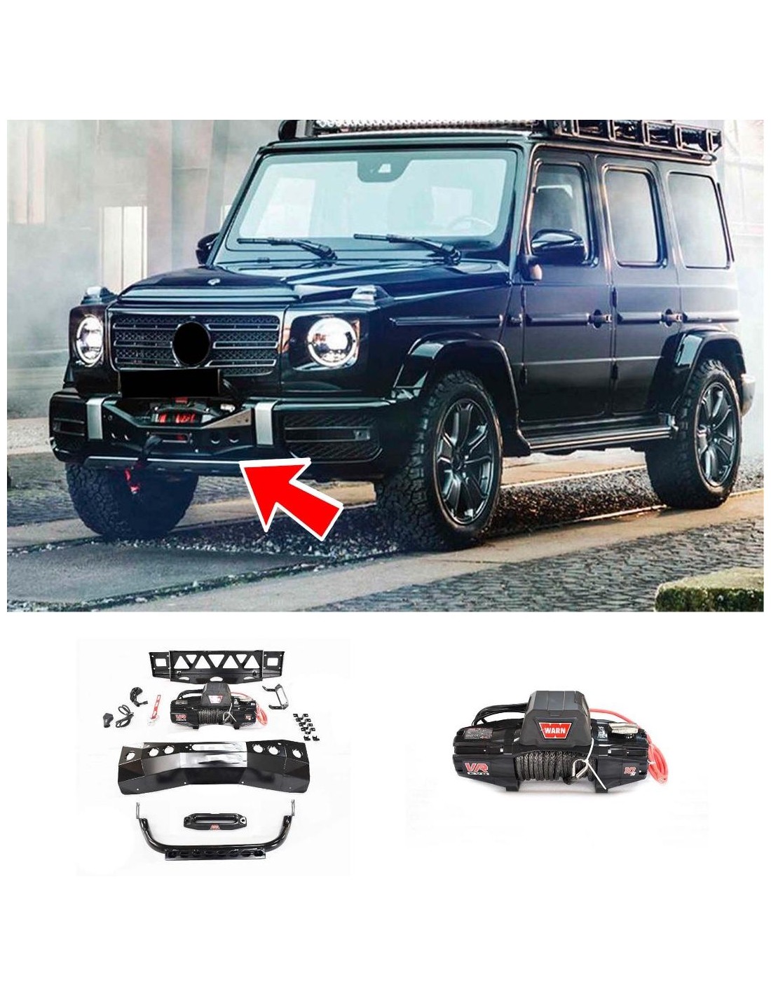 - Mercedes Benz - Windenanbausatz W463A für Mercedes-Benz AMG Stoßstange - 1 - Rüsten Sie Ihren Mercedes-Benz mit einer Windenh - Mercedes Benz - Windenanbausatz W463A für Mercedes-Benz AMG Stoßstange - 1 - Rüsten Sie Ihren Mercedes-Benz mit einer Windenh