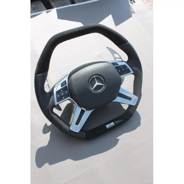  - Steering Wheels - Mercedes-Benz E-Class G-Class GL-Class ML-Class W166 X166 W463 Kierownica skórzana Alcantara - 10 - Mercede