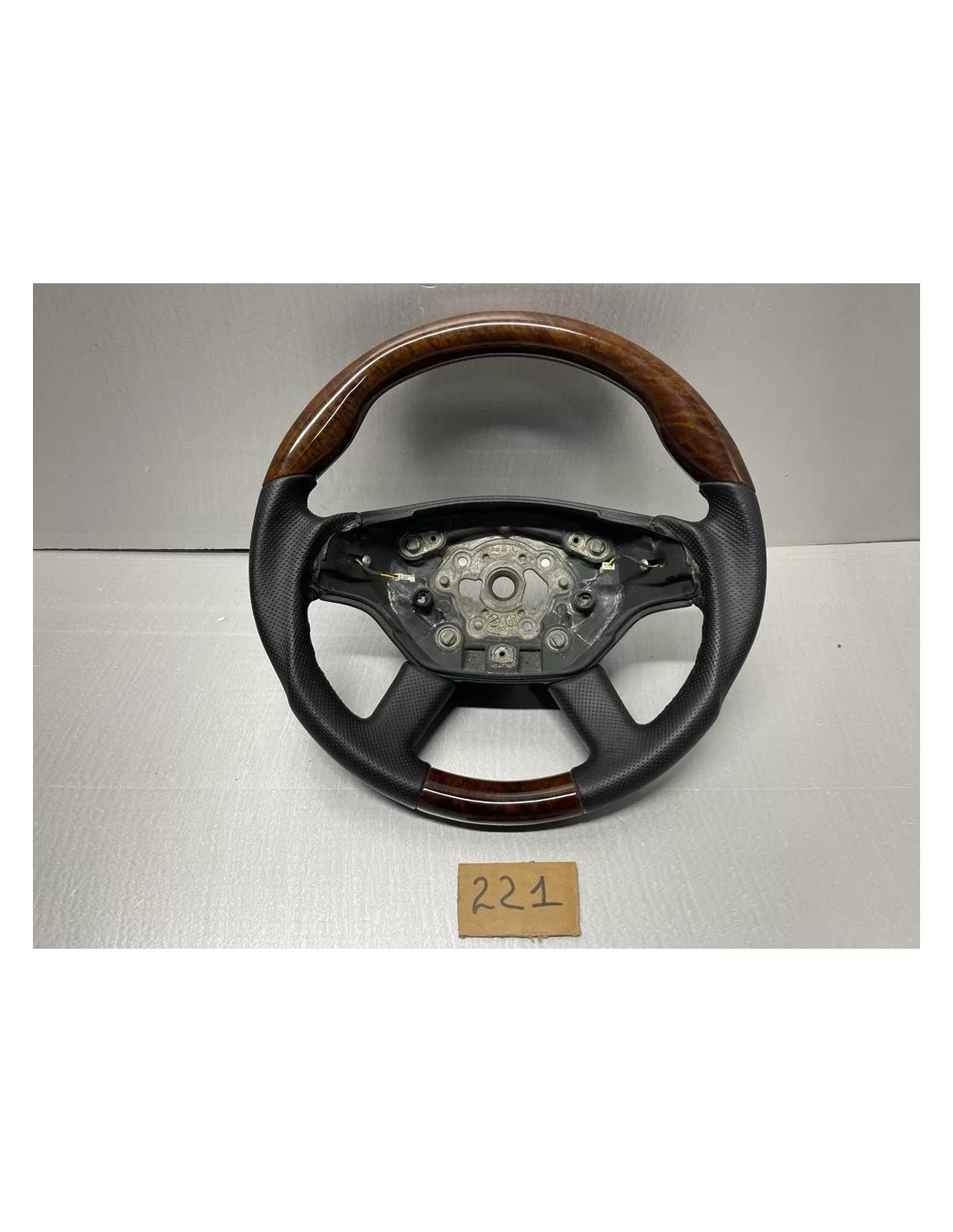  - Steering Wheels - Steering Wheel for W221 Mercedes S-Class Original Wooden - 2 - Upgrade your Mercedes W221 S-Class with an O