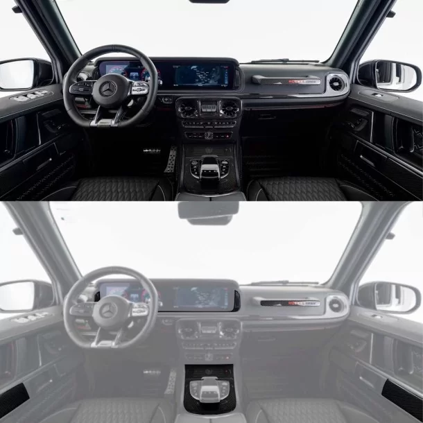  - Mercedes-Benz - BRABUS カーボンパッケージ インテリアトリム I グロッシー メルセデスW463A用 - 1 - Mercedes-Benz BRABUS カーボンパッケージ インテリアトリム I グロッシー メルセデスW463