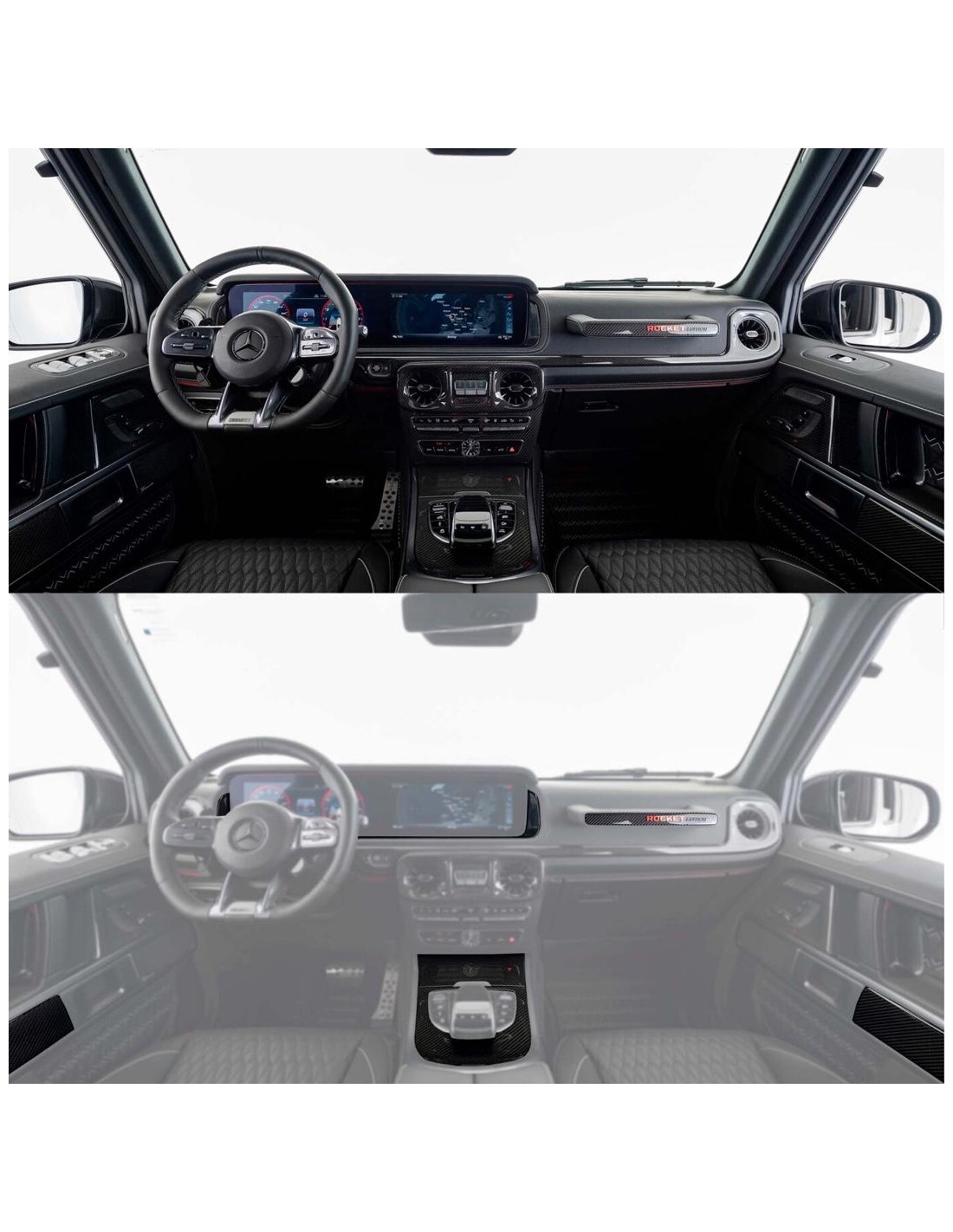  - Mercedes-Benz - BRABUS Carbon Package Invändig klädsel I blank för Mercedes W463A - 1 - Köp BRABUS Carbon Package Interior Tr