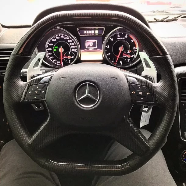  - Steering Wheels - メルセデス・ベンツ Eクラス Gクラス GL ML W166 X166 W463 ステアリングホイール レザーカーボン - 1 - Steering Wheels メルセデス・ベンツ Eクラス Gクラス GL ML