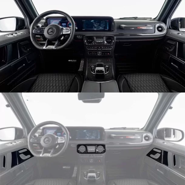  - Mercedes-Benz - BRABUS Carbon Package Inredningsdetaljer II glansig för Mercedes W463A - 1 - Köp BRABUS Carbon Package Interi