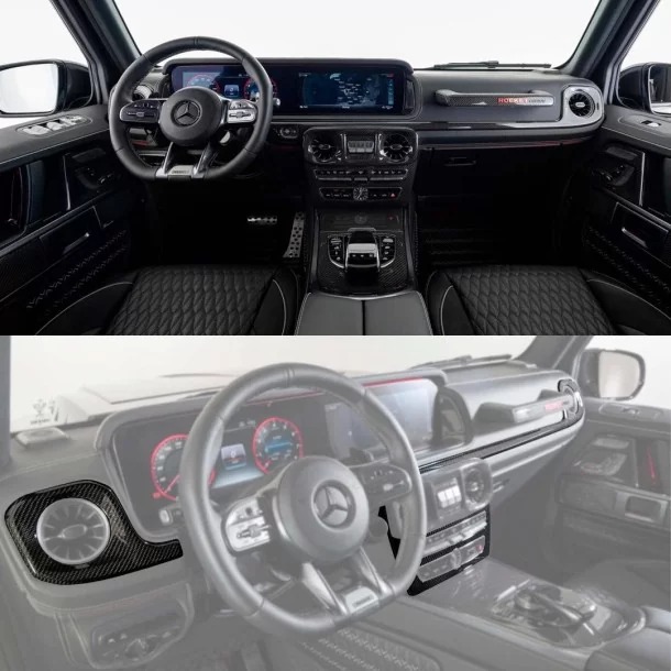 Pakiet BRABUS Carbon wykończenie panele wnętrzne Mercedes W463A Tuning-Parts, Mercedes Benz, G Class W463A, Wnętrze, G-Class, Cz
