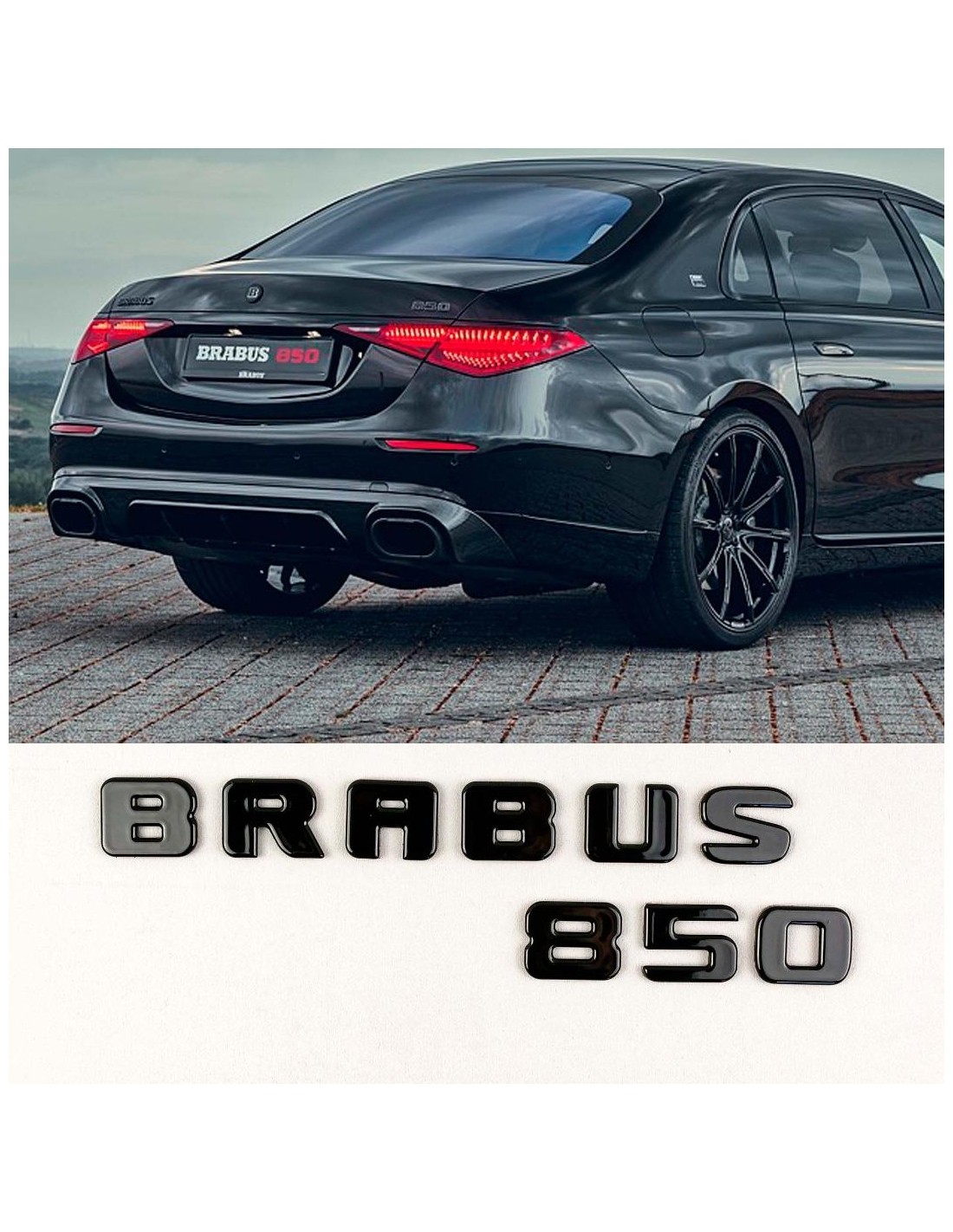  - Logos & Emblems - 用于 W223 梅赛德斯-奔驰 S 级的 Brabus 850 尾徽 - 1 - 在 Tuneverse 购买适用于梅赛德斯 W223 S 级轿车的 Brabus 850 尾标！为您的爱车增添奢华气息--立即订购！