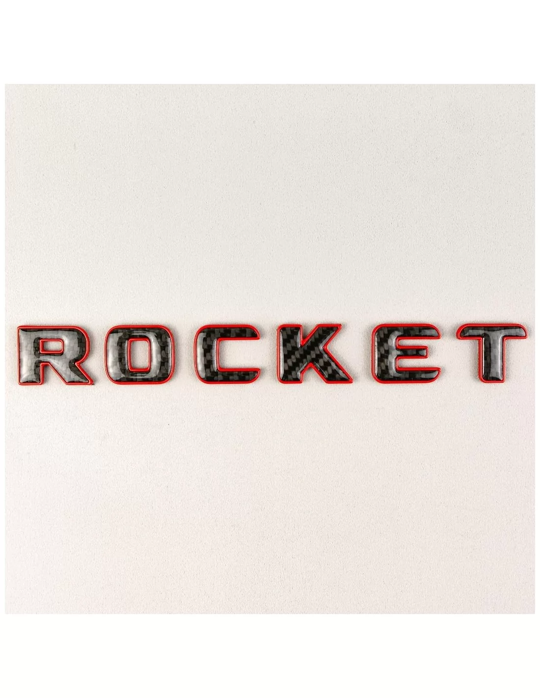  - logo & Emblems - Brabus Rocket Style rouge avec emblème en carbone pour Mercedes-Benz GT G class GLE GT63 X290 - 2 - Améliore