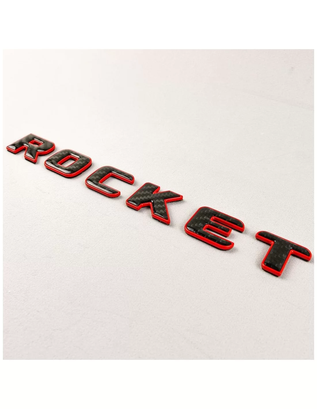  - logo & Emblems - Brabus Rocket Style rouge avec emblème en carbone pour Mercedes-Benz GT G class GLE GT63 X290 - 3 - Améliore