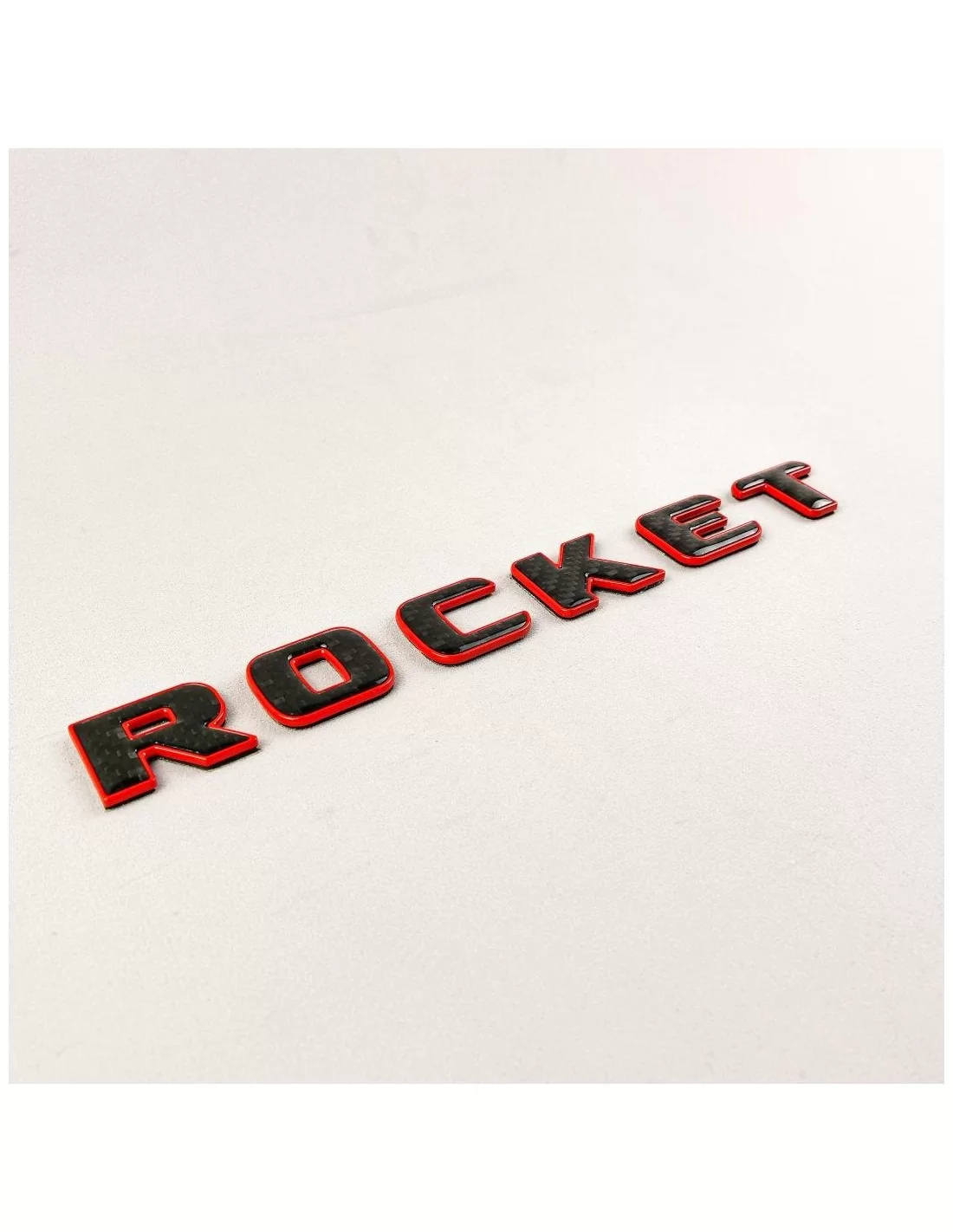  - logo & Emblems - Brabus Rocket Style rouge avec emblème en carbone pour Mercedes-Benz GT G class GLE GT63 X290 - 4 - Améliore