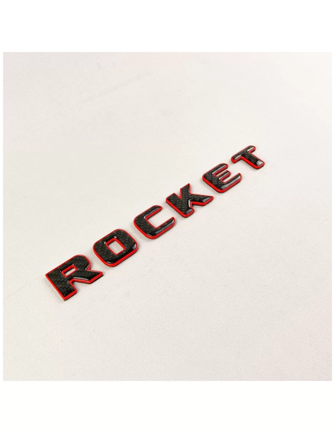  - logo & Emblems - Brabus Rocket Style rouge avec emblème en carbone pour Mercedes-Benz GT G class GLE GT63 X290 - 5 - Améliore