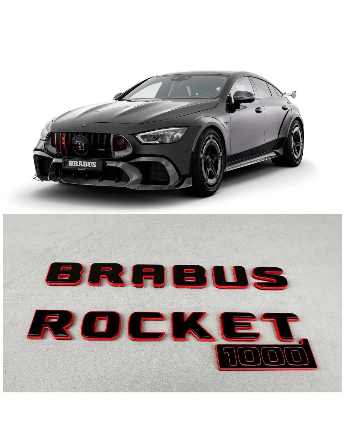 - logo & Emblems - Zestaw emblematów Brabus rocket 1000 1 z 25 do samochodów Mercedes-Benz GT 2024 - 1 - Ekskluzywny zestaw emb - logo & Emblems - Zestaw emblematów Brabus rocket 1000 1 z 25 do samochodów Mercedes-Benz GT 2024 - 1 - Ekskluzywny zestaw emb