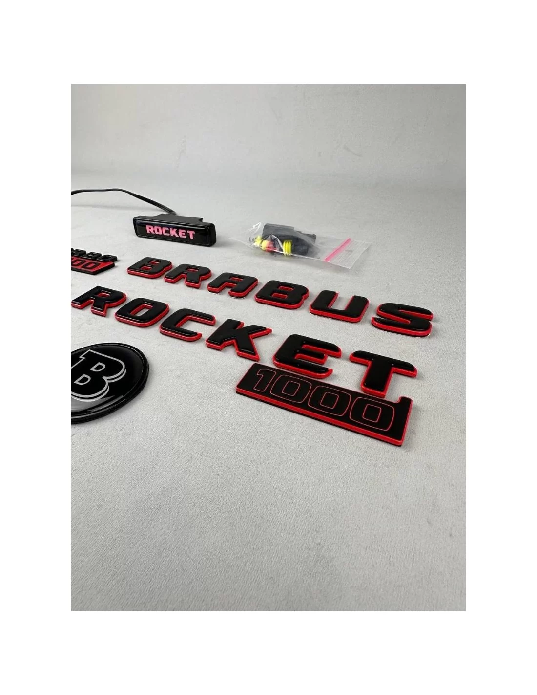  - logo & Emblems - Set completo di stemmi Brabus rocket 1000 per auto Mercedes-Benz GT 2024 - 3 - Aggiornate la vostra Mercedes