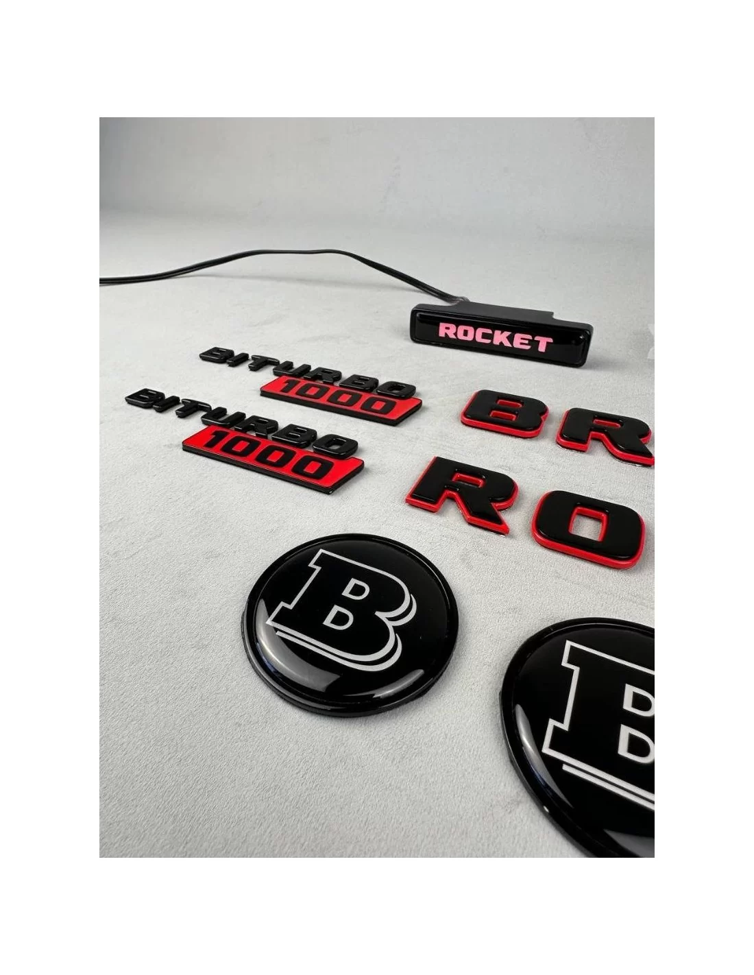  - logo & Emblems - Set completo di stemmi Brabus rocket 1000 per auto Mercedes-Benz GT 2024 - 5 - Aggiornate la vostra Mercedes