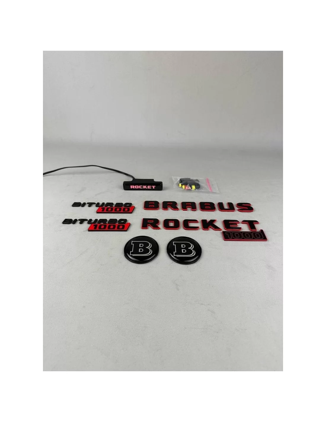  - logo & Emblems - Set completo di stemmi Brabus rocket 1000 per auto Mercedes-Benz GT 2024 - 6 - Aggiornate la vostra Mercedes