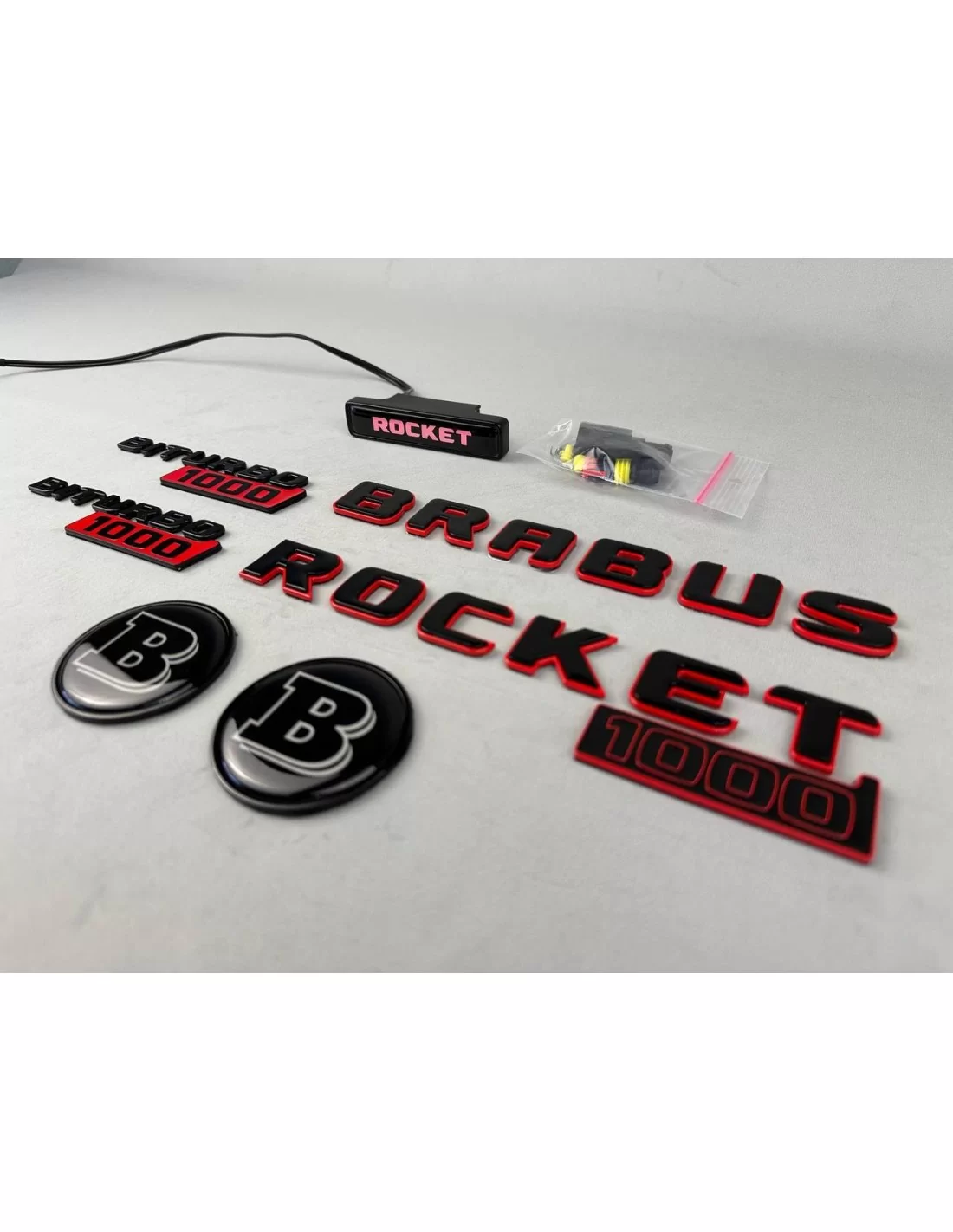  - logo & Emblems - Повний набір емблем Brabus rocket 1000 для автомобілів Mercedes-Benz GT 2024 - 10 - Оновіть свій Mercedes-Be