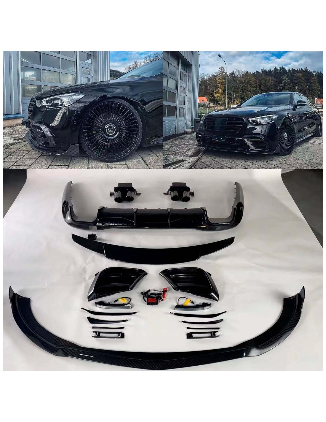  - Mercedes Benz - Carbon Brabus Exterieur Bodykit für Mercedes-benz S-Klasse W223 Amg - 1 - Kaufen Sie den Carbon Brabus Bodyki