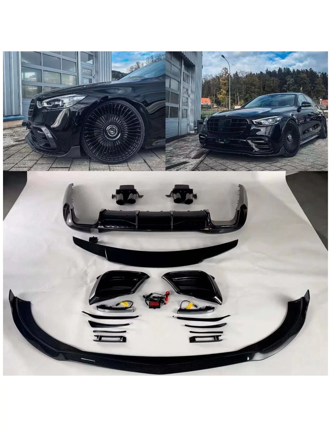  - Mercedes Benz - Carbon Brabus Exterieur Bodykit für Mercedes-benz S-Klasse W223 Amg - 1 - Kaufen Sie den Carbon Brabus Bodyki