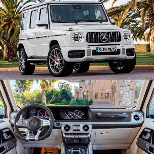Paquete de carbono AMG Interior brillante para Mercedes W463A Tuning-Parts, Mercedes Benz, G Class W463A, Interior, G-Class, Mer