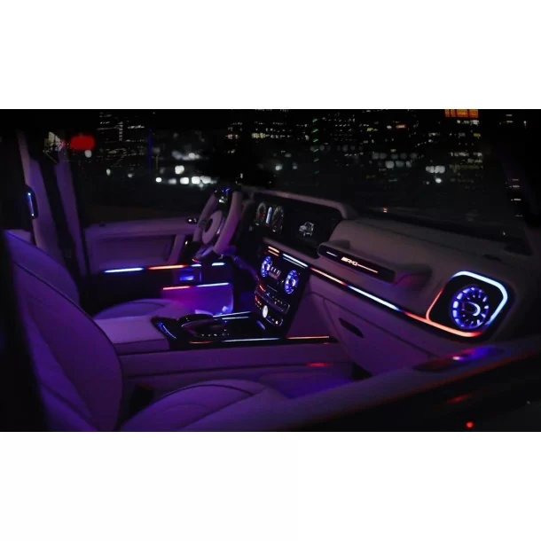 梅赛德斯-奔驰 W463A W464 G 级轿车配备 LED 照明的 AMG 内饰 Mercedes-Benz, Mercedes-Benz G-Class 2018+ (W463A), 照明元素, G-Class Mercedes-Benz