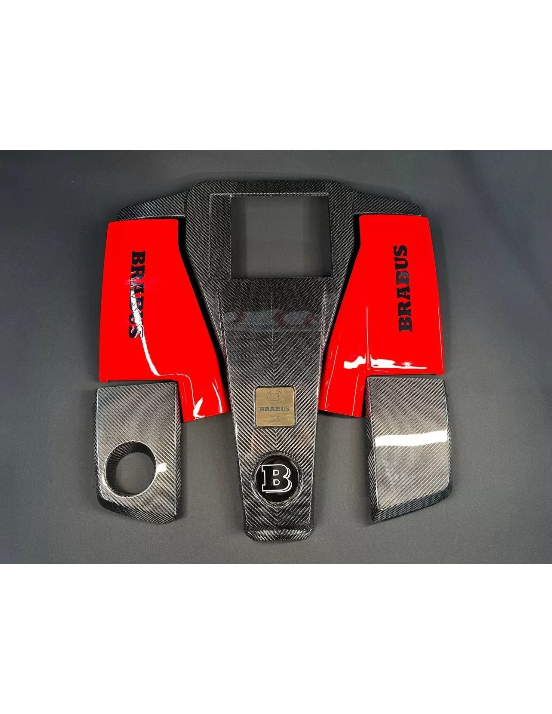 - Mercedes-Benz - Carbon fiber AMG engine cover with Red Brabus air filter for Mercedes G-Wagon W463 G63 - 1 - Buy the Carbon A - Mercedes-Benz - Carbon fiber AMG engine cover with Red Brabus air filter for Mercedes G-Wagon W463 G63 - 1 - Buy the Carbon A