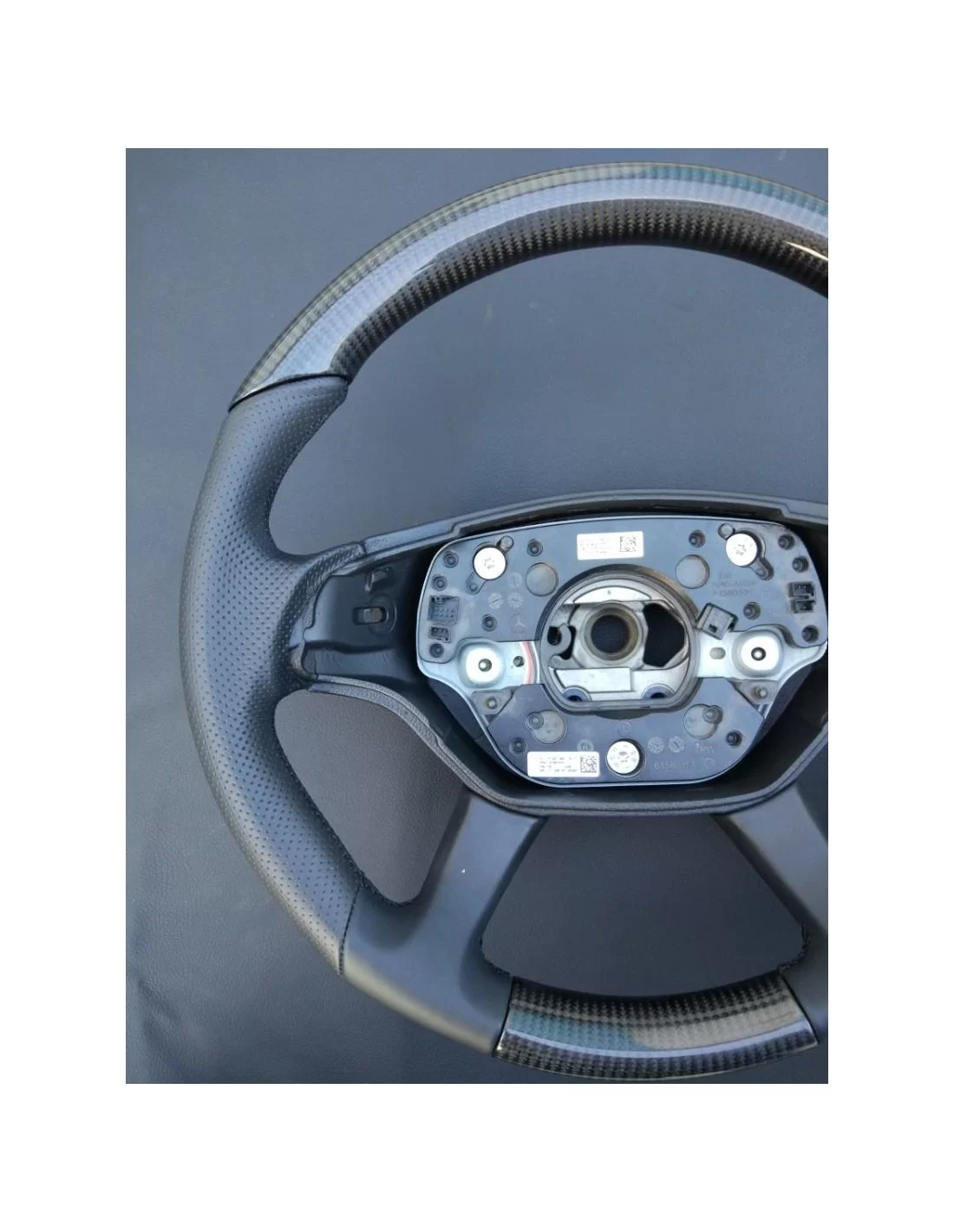  - Steering Wheels - Kierownica Mercedes-Benz Klasy S W221 ze skóry węglowej - 6 - Kierownica Mercedes-Benz Klasy S W221 ze skór