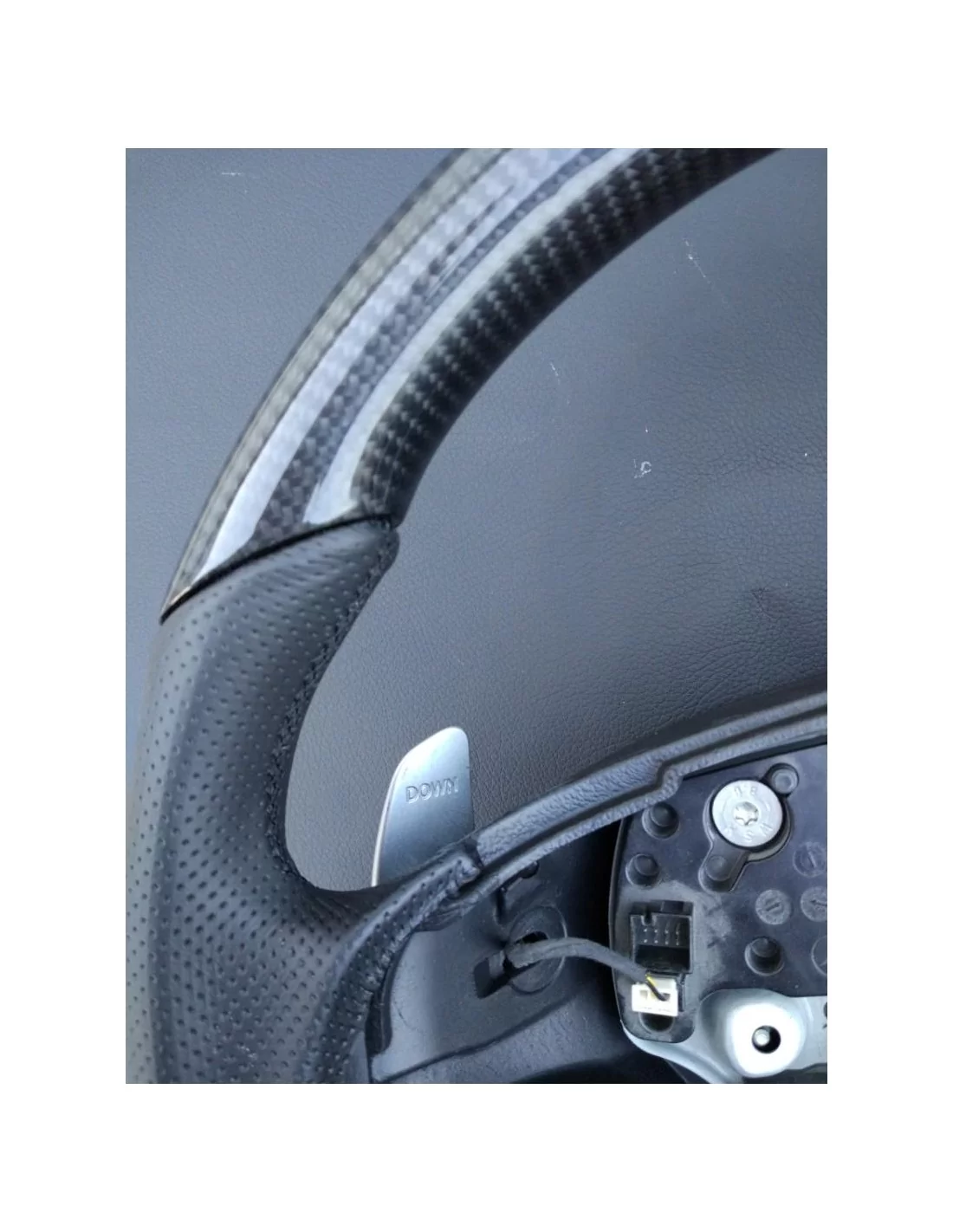  - Steering Wheels - Kierownica Mercedes-Benz Klasy S W221 ze skóry węglowej - 8 - Kierownica Mercedes-Benz Klasy S W221 ze skór