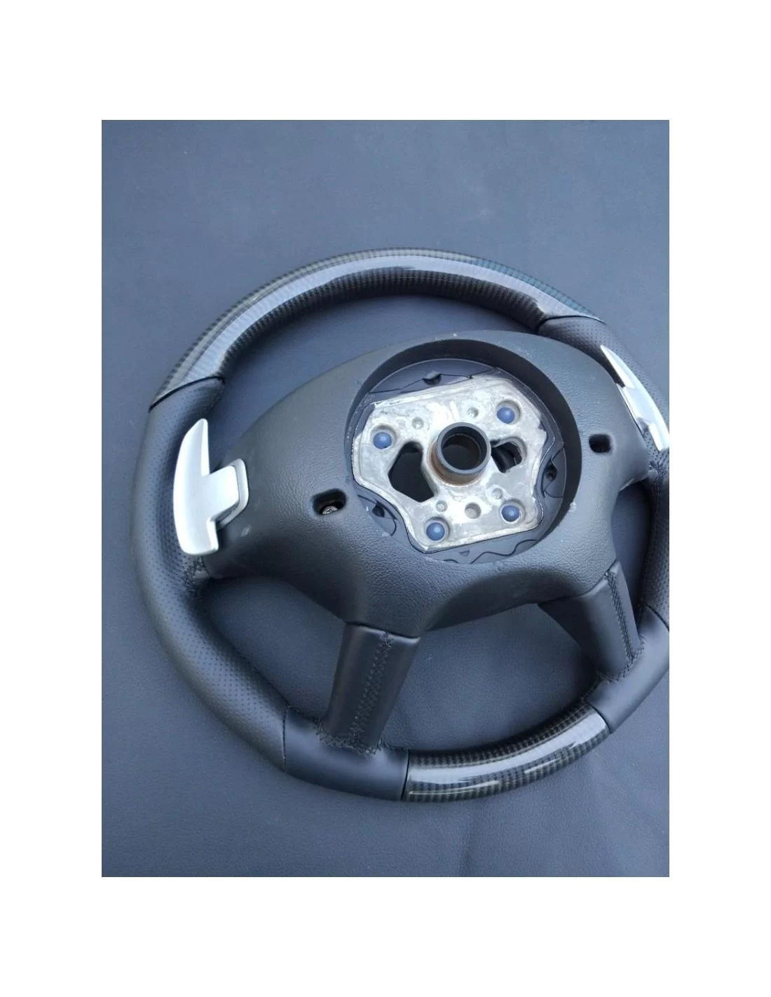  - Steering Wheels - Kierownica Mercedes-Benz Klasy S W221 ze skóry węglowej - 9 - Kierownica Mercedes-Benz Klasy S W221 ze skór