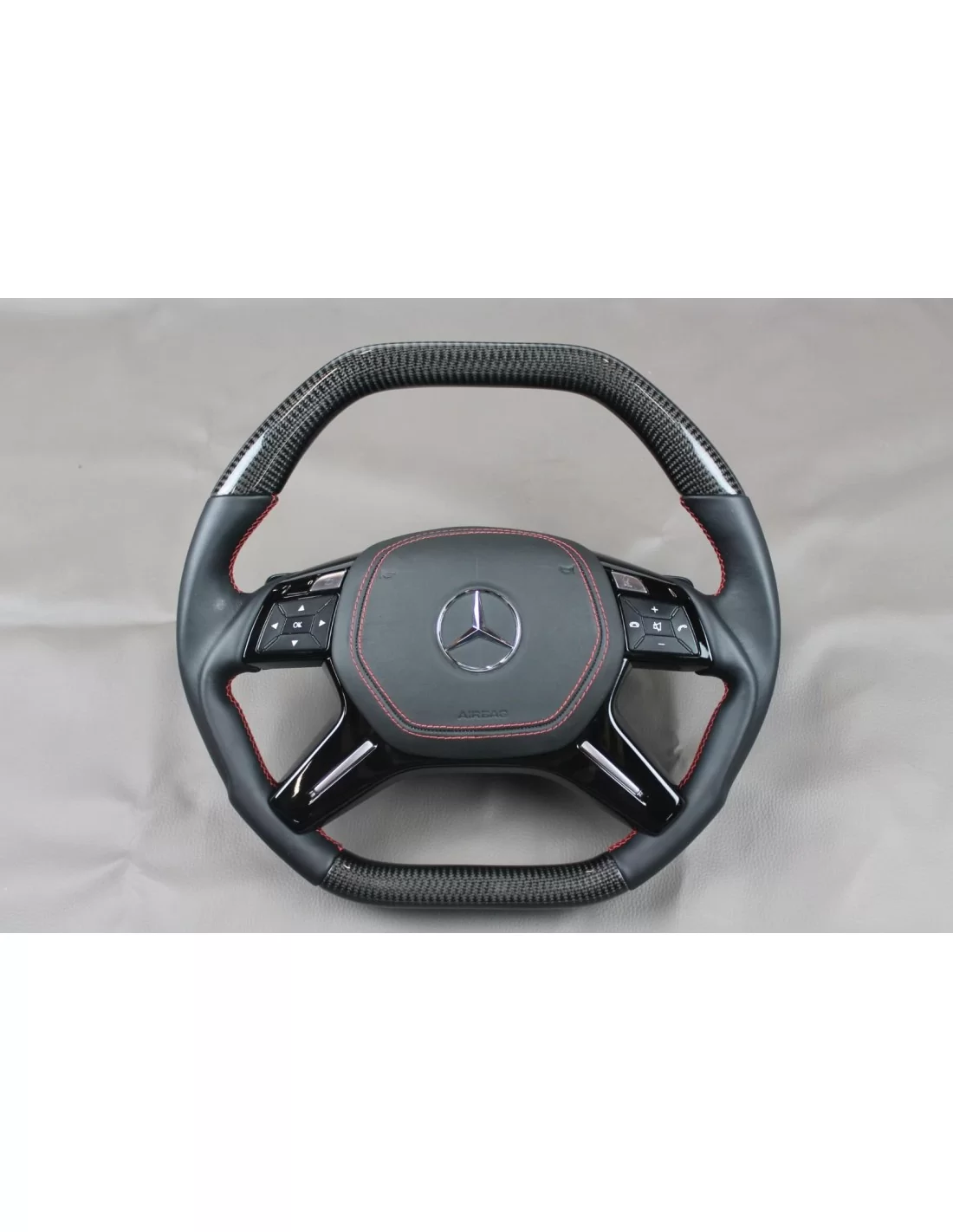  - Steering Wheels - Mercedes-Benz G-Klasse GL ML W463 X166 W166 Stuurwiel Leder Carbon - 1 - Mercedes-Benz G-Klasse GL ML W463 
