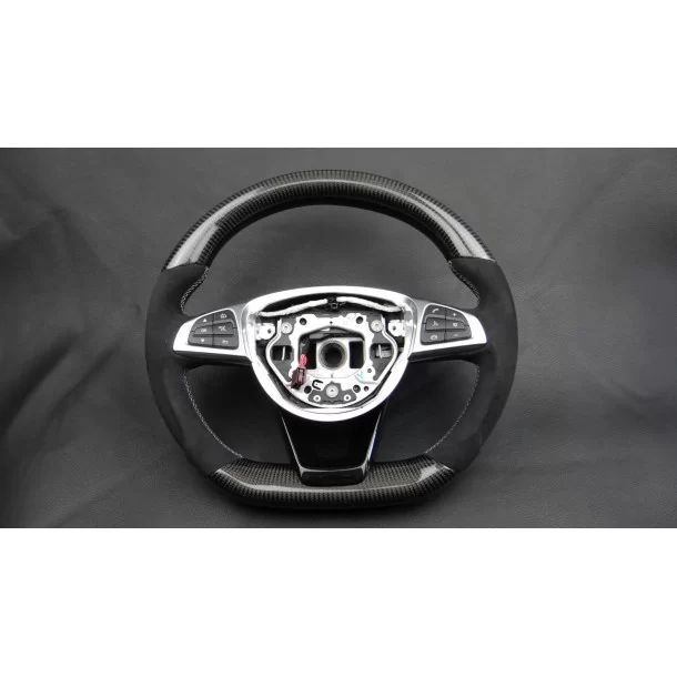  - Steering Wheels - Кермо Mercedes-Benz C-Class W205 Карбонова алькантара - 1 - Оновіть свій автомобіль з кермом Mercedes-Benz 