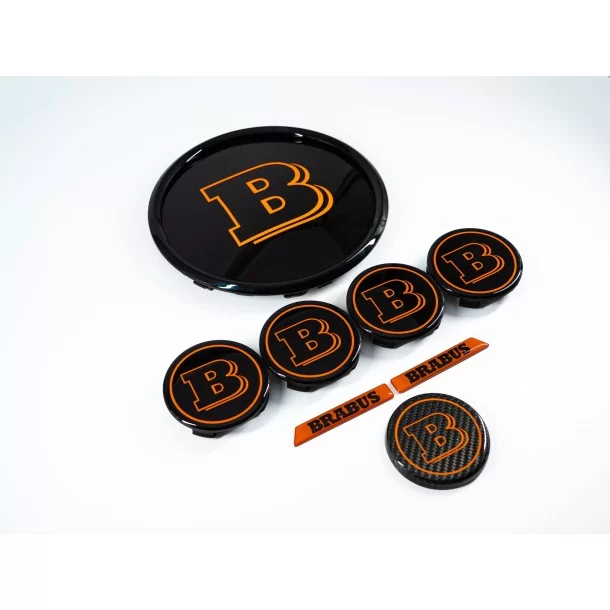Orange Brabus Emblem Logo Set for Mercedes G class W463a W464 G63 Mercedes-Benz, G-Class 1979-2018 (W463), Emblems, G-Class 2018 Orange Brabus Emblem Logo Set for Mercedes G class W463a W464 G63 Mercedes-Benz, G-Class 1979-2018 (W463), Emblems, G-Class 2018