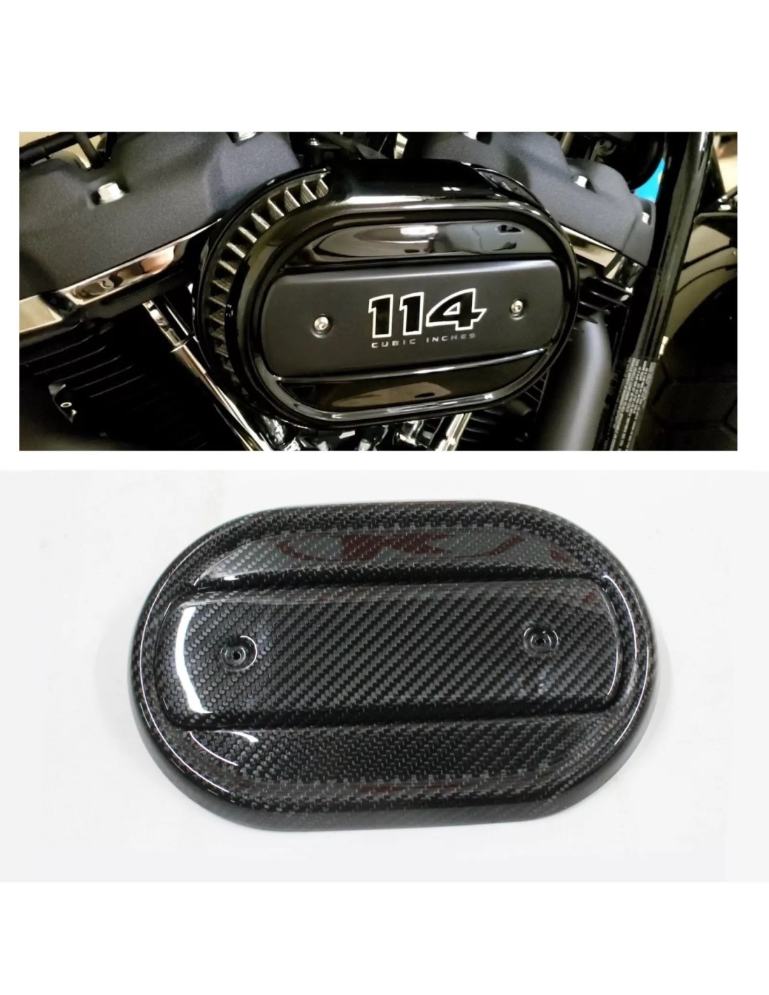  - Home - Koolstofvezel luchtinlaatfilter afdekplaat voor Harley Davidson 2018+ - 1 - Koop een koolstofvezel luchtinlaatfilteraf