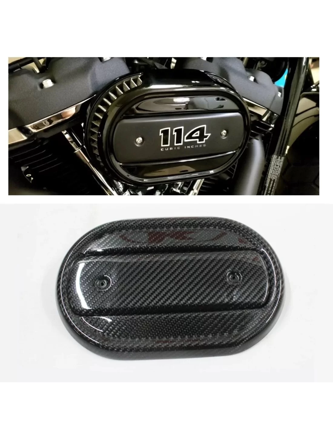  - Home - Koolstofvezel luchtinlaatfilter afdekplaat voor Harley Davidson 2018+ - 1 - Koop een koolstofvezel luchtinlaatfilteraf