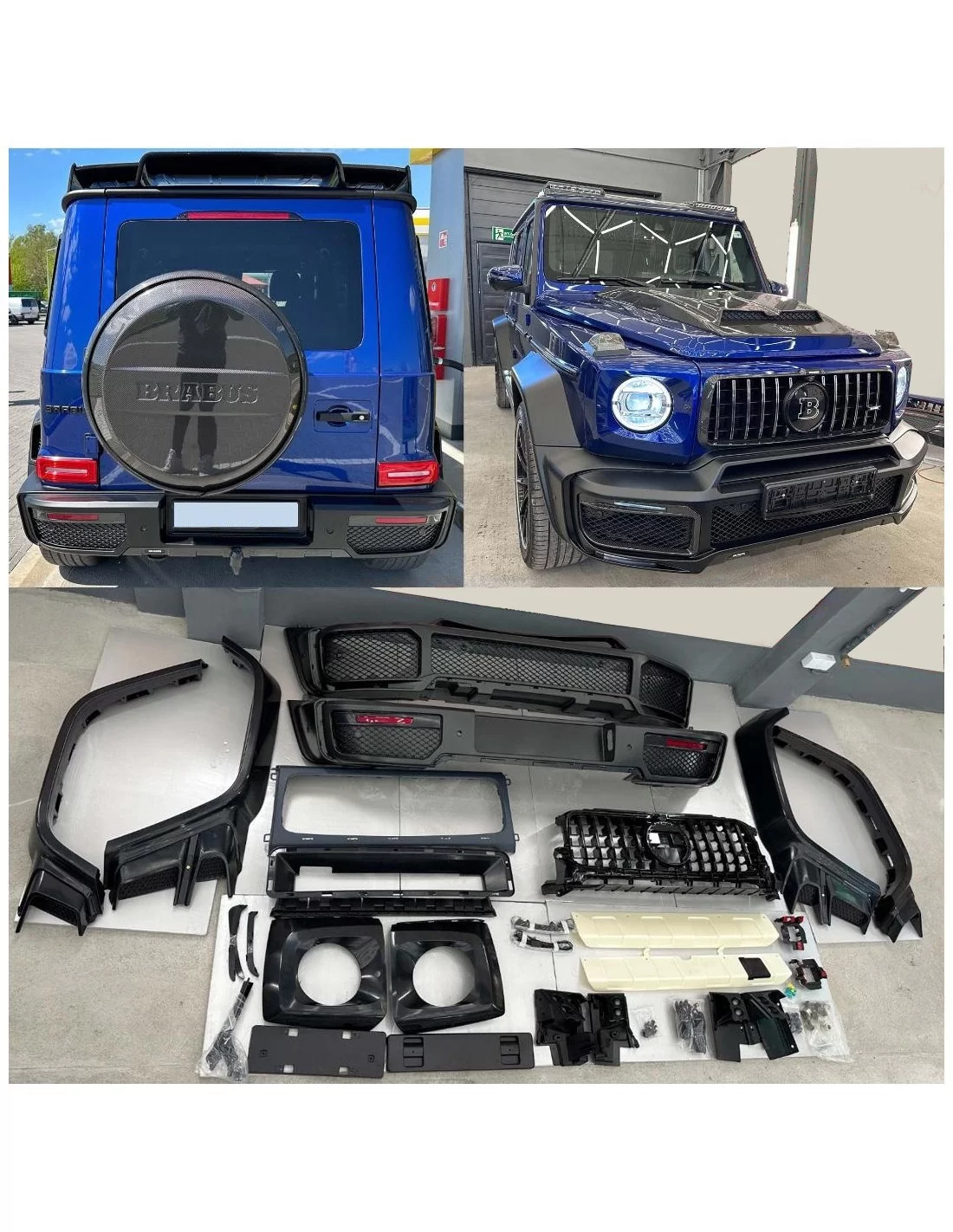  - Mercedes Benz - Kit carrosserie Widestar Brabus avec inserts en carbone pour Mercedes-Benz Classe G W463A - 1 - Rehaussez vot