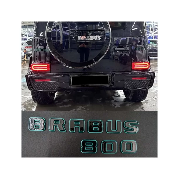 Set di stemmi Brabus 800 Tiffany metallizzato con emblemi neri per Mercedes-Benz Classe G w463a w464 Mercedes Benz, Emblems, G C